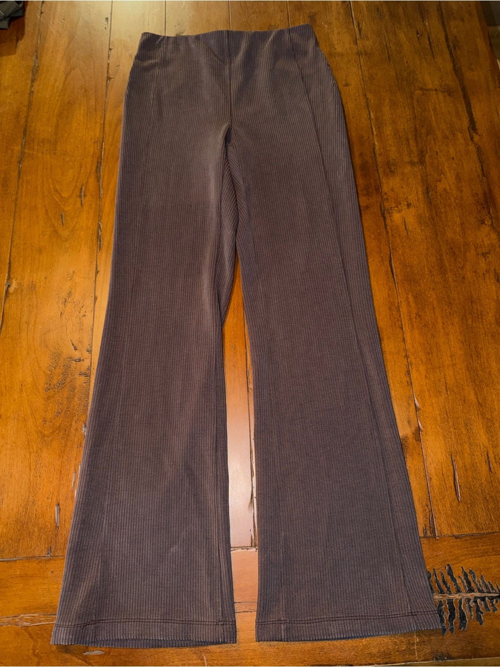 lululemon athletica Ribbed Wide-Leg Leggings in Brown
